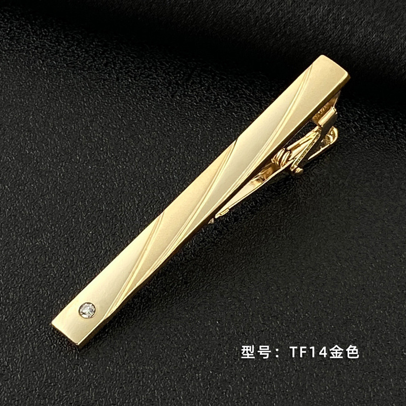 Picture of Men's Tie Clip Manufacturer Direct Sales Yiwu Cross-Border Business Metal Tie Clip Tieclips Bow Tie Business Style