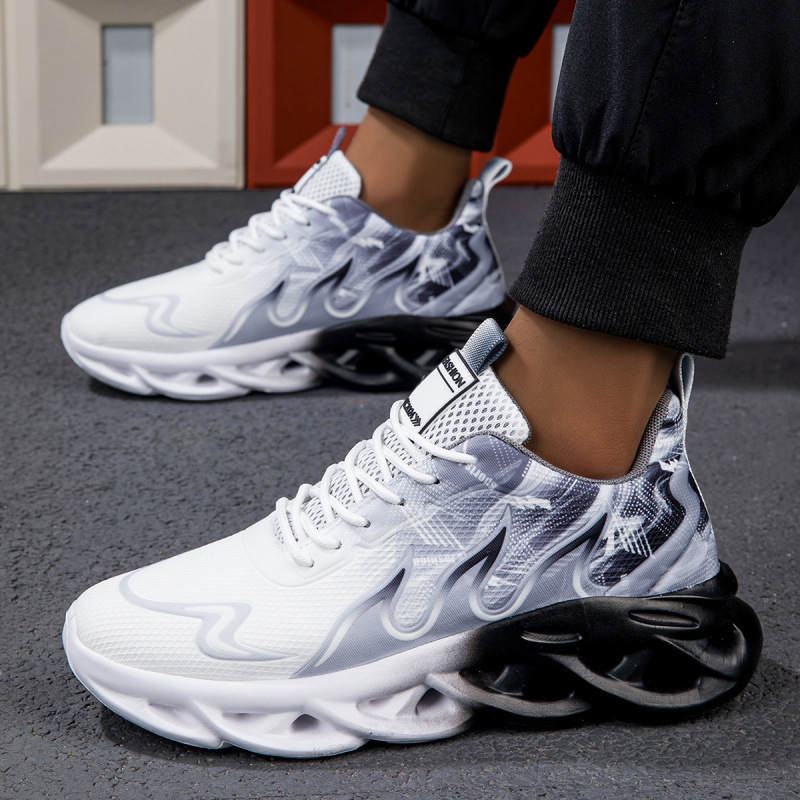 2025 Summer New Sneakers Casual Twist Platform Plus Size Couple Sneakers Fly-Woven Breathable Versatile Trendy Shoes