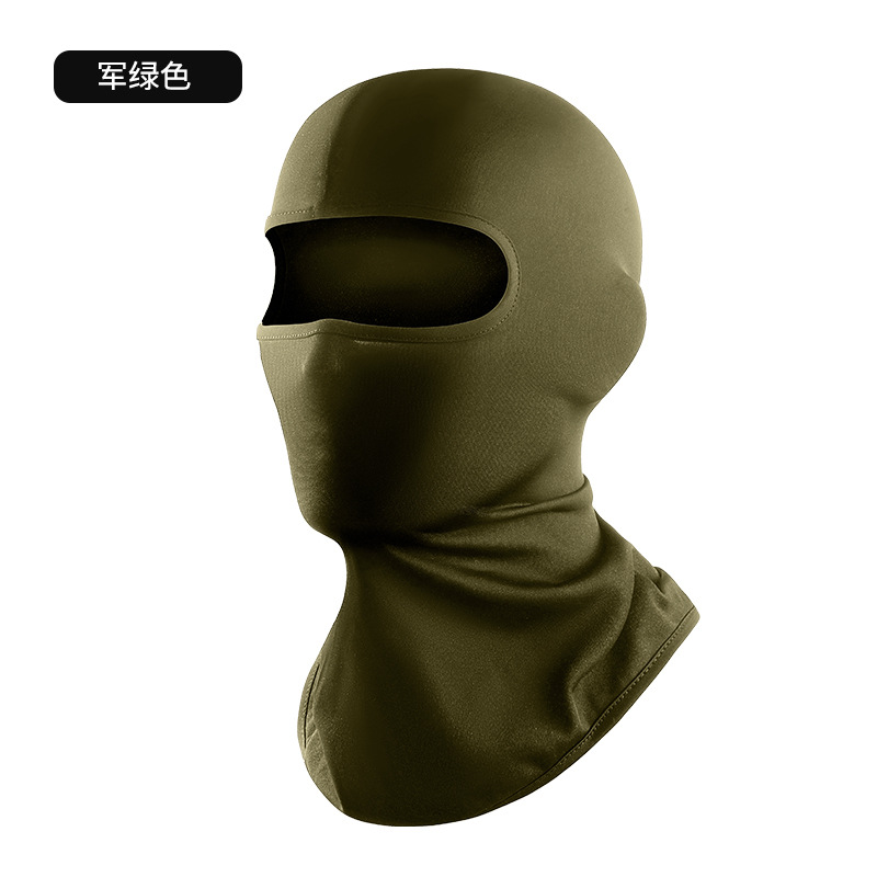 Picture of Outdoor Riding Sunscreen Mask Bicycle Helmet Inner Liner Windproof Sports Tape Hood Dust Cover Hat for Men and Women