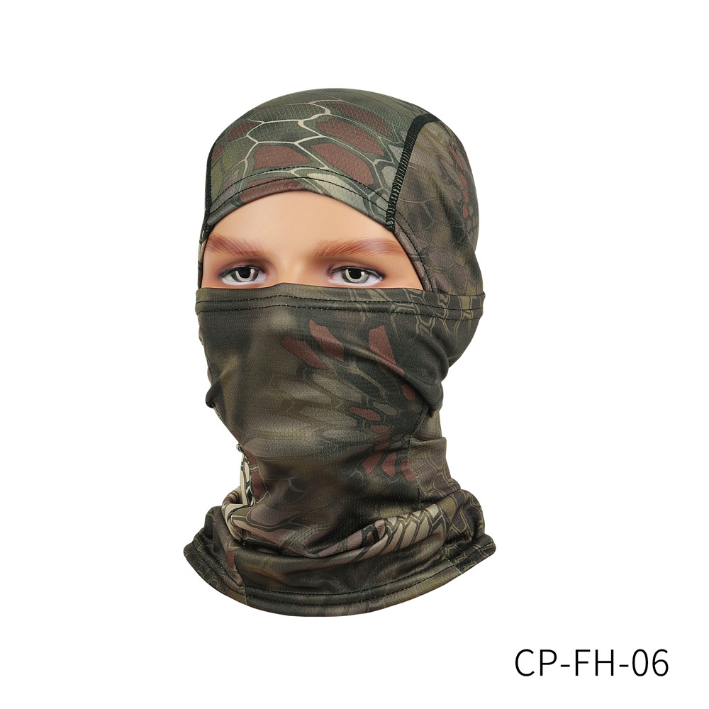 Picture of Cross-Border Quick-Drying Breathable Outdoor Sports Hood Neck Protector Cycling Mask Balaclava Flying Tiger Hat Pullover Hat