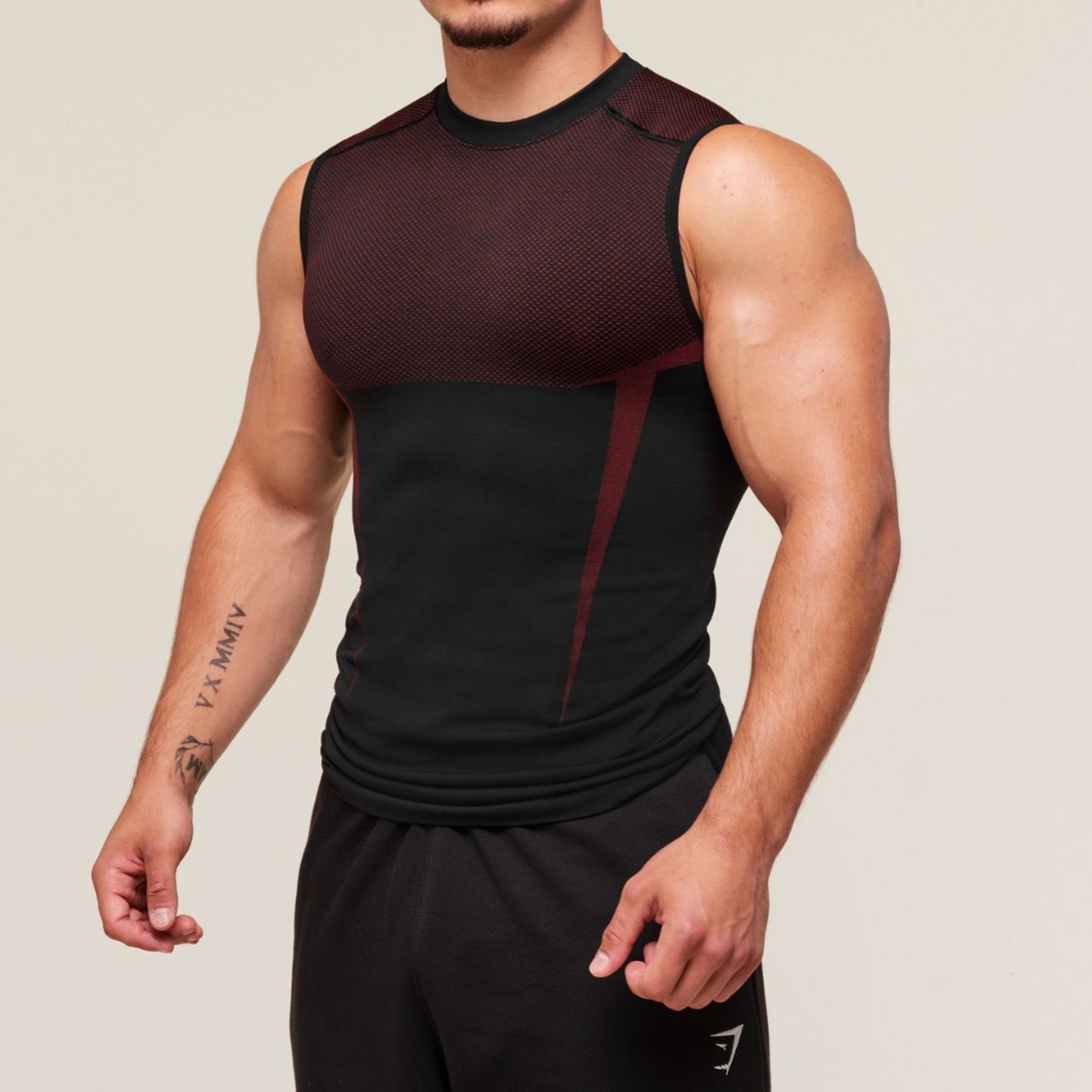 Gym Sports Men's Vest Summer New Quick-Drying Breathable Seamless Fitness Running Training Tight Top Sleeveless Vest