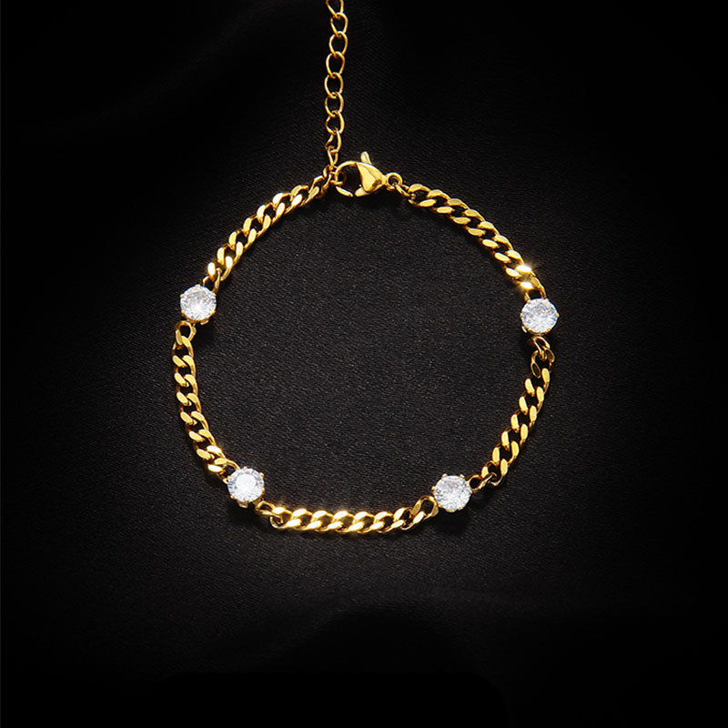 Cross-border Europe and the United States hot-selling love heart-shaped double-layer new bracelet stainless steel fashion hand jewelry all-match fashion matching
