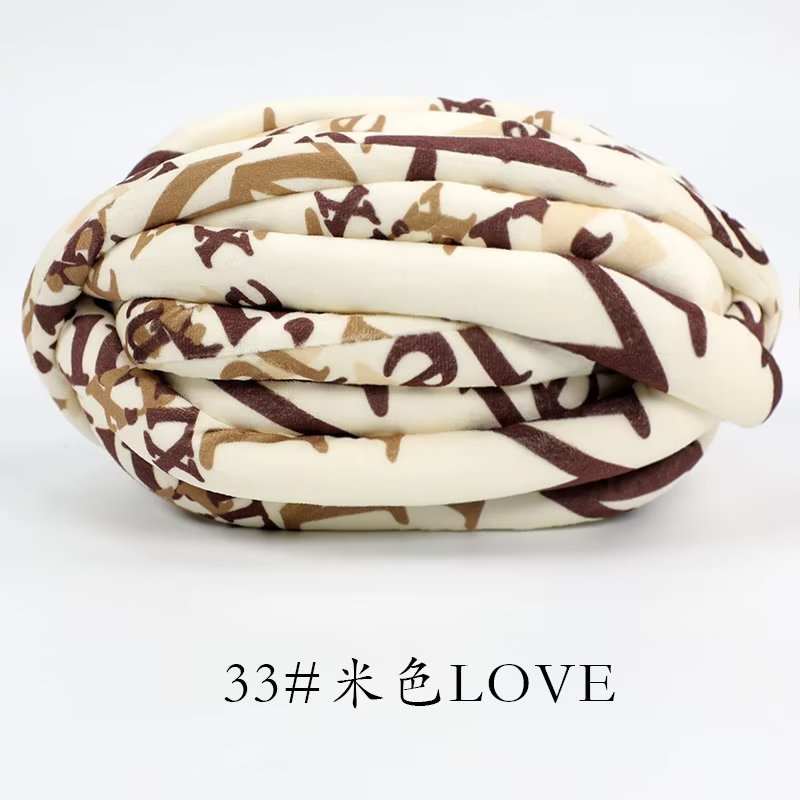 Picture of Filling heart cotton warm velvet cotton wool thick ice island wool diy hand-knitted hook blanket carpet blanket kennel cat nest cushion