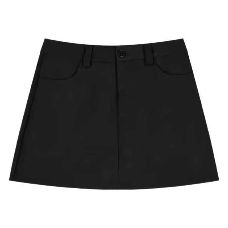 Sexy A-Line Skirt Suit Skirt for Women 2025 New Summer High-Waisted Short Skirt Hip-Covering Skirt Slimming Look Skirt