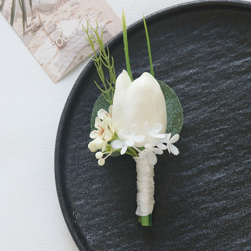 Picture of 237 Western-style business celebration corsage hand flower wedding supplies artificial flower studio photo props White series