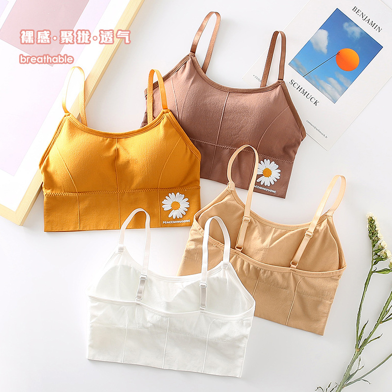 Picture of Daisy 2.0 girl bra back one-piece bra collection of thin non-steel sports underwear wrapped chest pad