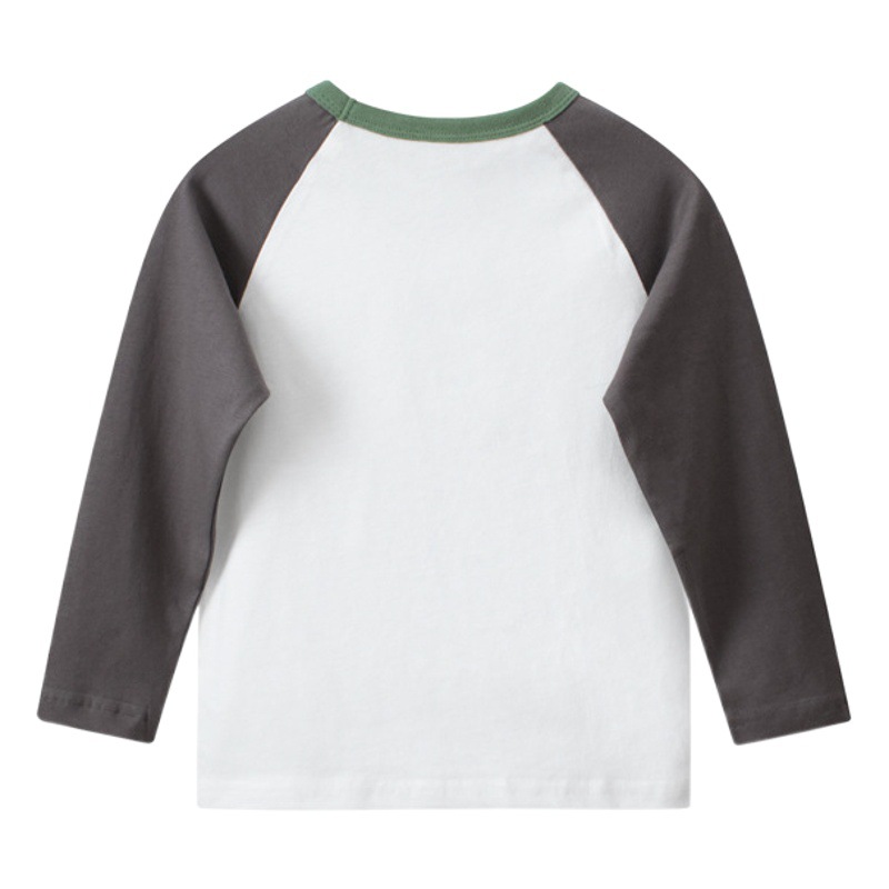 27kids Korean style children's clothing autumn new children's long-sleeved T-shirt dinosaur boy bottoming shirt baby clothes wholesale
