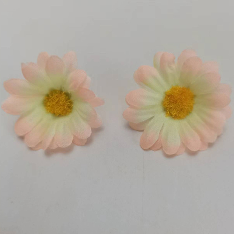Picture of Simulated 4cm Small Chrysanthemum DIY Sun Flower Head Small Daisy Arch Road Leading Flower Arrangement Flower Garland Head Jewelry Wholesale