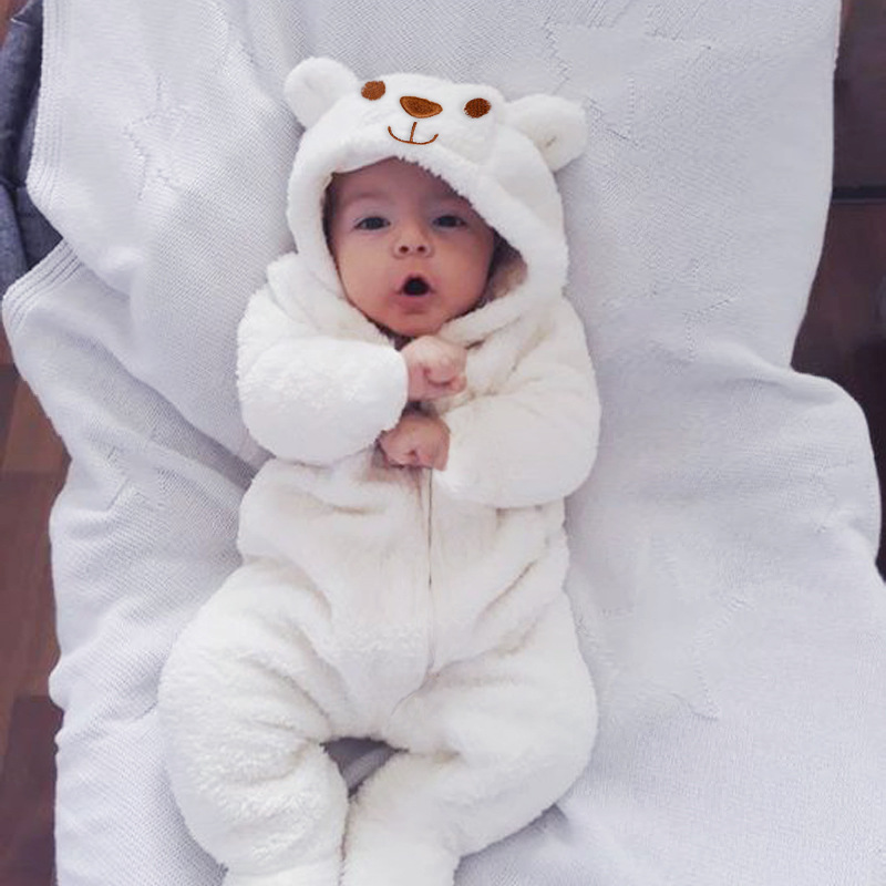 Picture of Amazon Explosions Baby jumpsuit Ha-Yi Climbing Wear Newborn Warm jumpsuit Cotton-Padded Baby Outgoing Wear