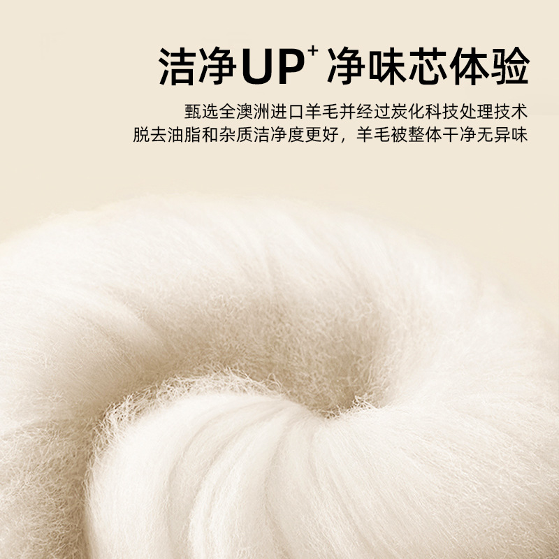 Picture of Meimi Kangduo Love Australian Pure Wool Quilt New Winter Thickened Plaid Quilt Core Gift Wholesale