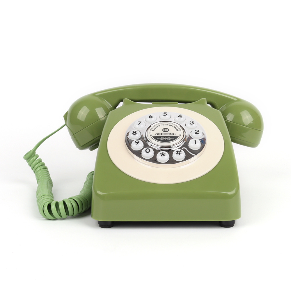 Cross-border new retro wedding message phone antique fixed landline old classic recording telephone wholesale