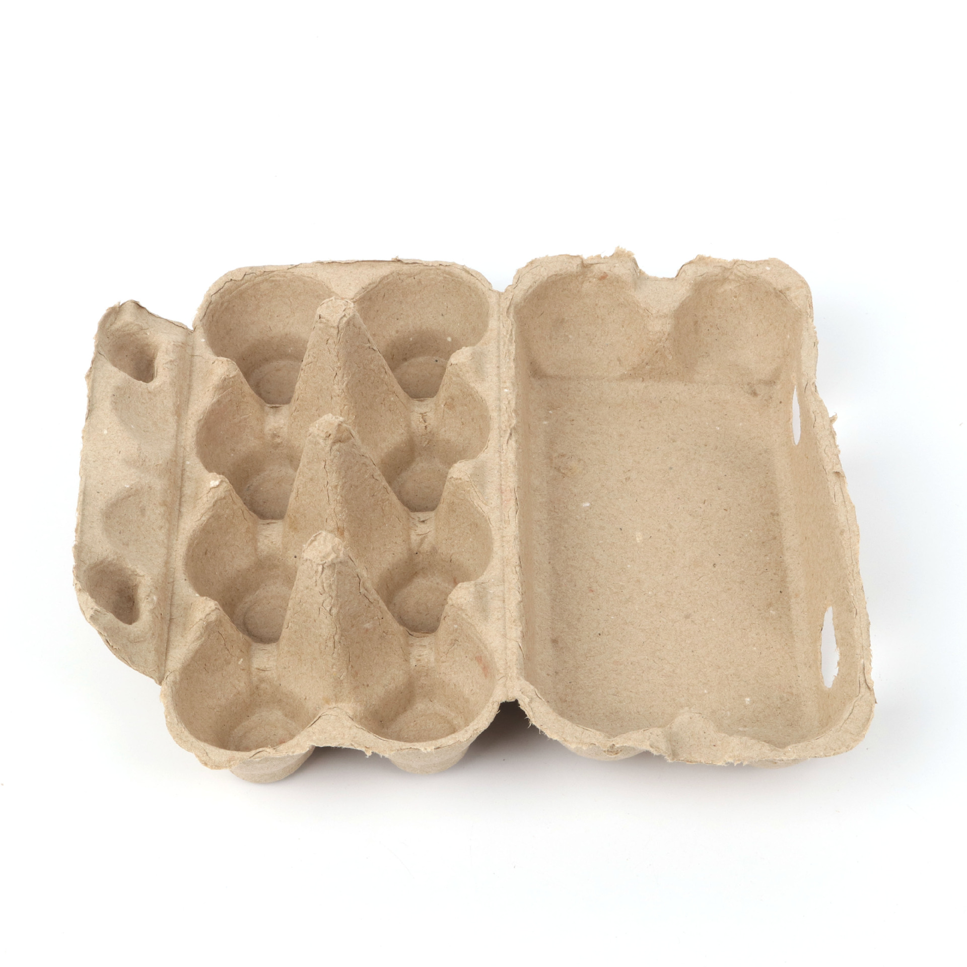 Picture of Manufacturer Wholesale 8-Piece Natural Color Wide-Lid Egg Tray Paper Pulp Egg Packaging Box Disposable Paper Egg Tray