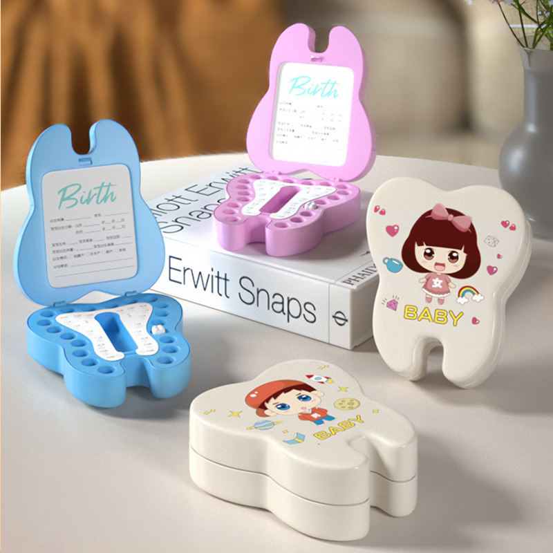 Baby deciduous teeth collection souvenir box teeth lanugo umbilical cord collection box infant deciduous teeth storage box souvenir box