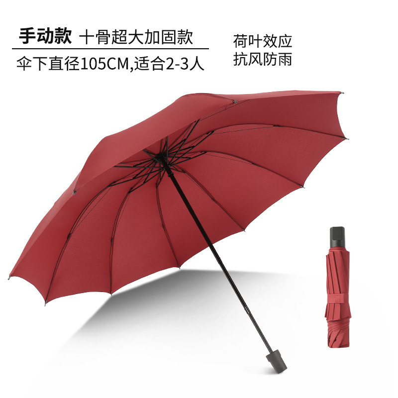 Picture of Full-automatic folding vinyl sun protection umbrella large wholesale sun protection men and women solid umbrella large rain and rain dual-use umbrella