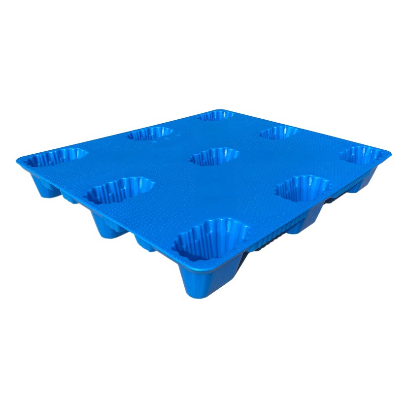 Nine-leg blow molding tray industrial pallet logistics shovel shelf warehouse pile thickened moisture-proof forklift plastic card board