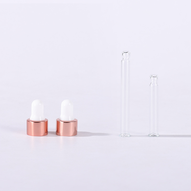 Picture of Pink Essence Bottle Essence Bottled 5ml Sample Bottle 1ml 2ml Small Sample Bottle 3ml Rose Gold Dropper Bottle
