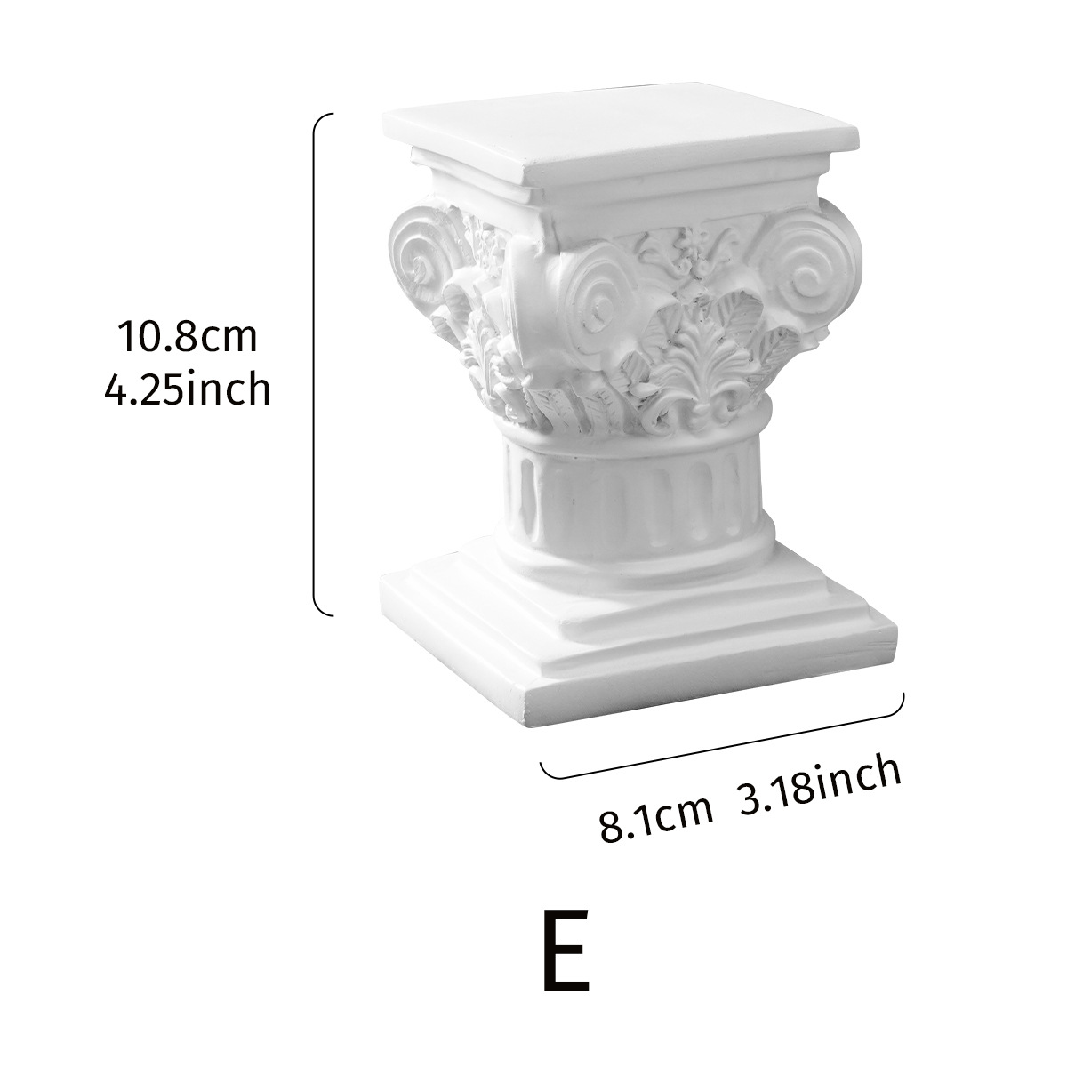 Picture of Nordic Roman Column Candlestick Little Angel Photo Props Background Home Living Room Desktop Decorations
