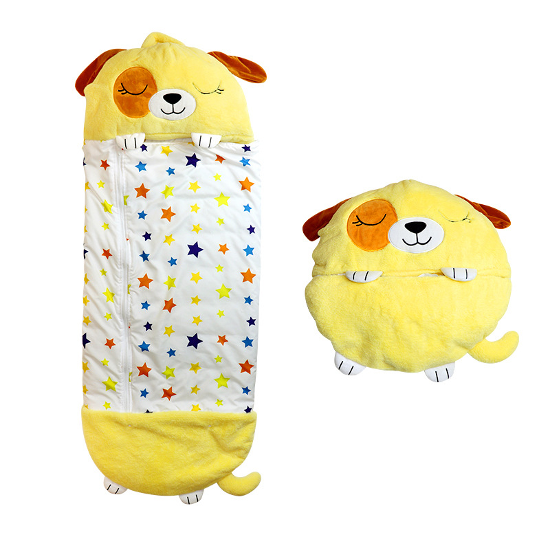 Picture of Cross-Border Children's Sleeping Bag Customized Cartoon Anti-Kicking Animal Sleeping Bag Amazon Quilted Anti-Kick Storage Sleeping Bag for Older Children