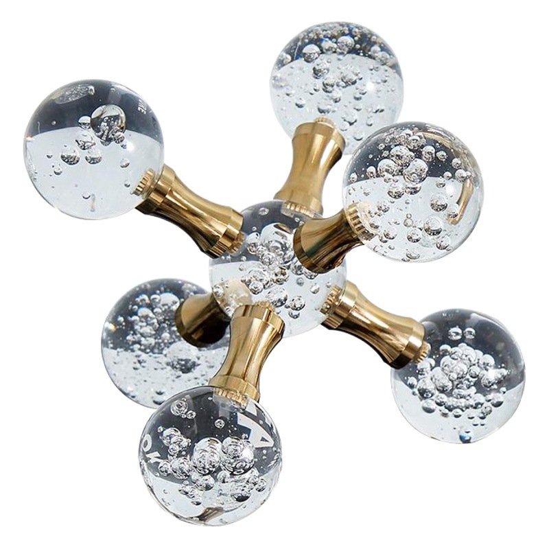 Italian-Style Light Luxury Glass Crystal Ball Ornaments for Home Creative Living Room Gifts and Decorative Crystal Crafts Wholesale