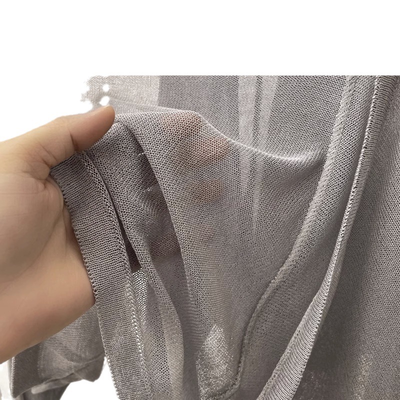 Picture of 2025 Summer Ice Silk Knitted Sun Protection Clothing for Women, White Cardigan Paired with a Slip Dress, Outerwear, Small Cape Jacket