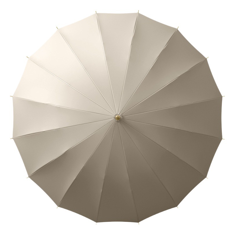 16 bone long handle umbrella Japanese small fresh umbrella wholesale straight rod automatic umbrella logo custom advertising