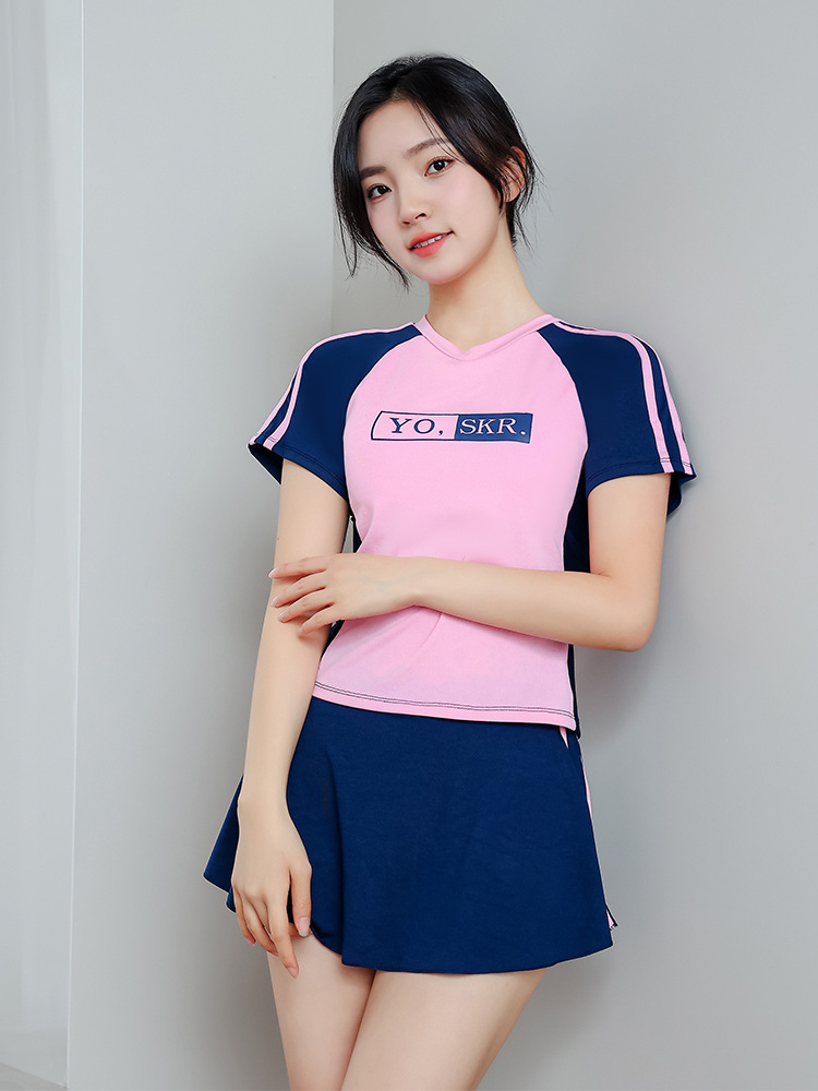 Picture of Quick-Dry Swimsuit Girls' one-piece teen swimsuit girly swimsuit female student new professional training swimsuit sport