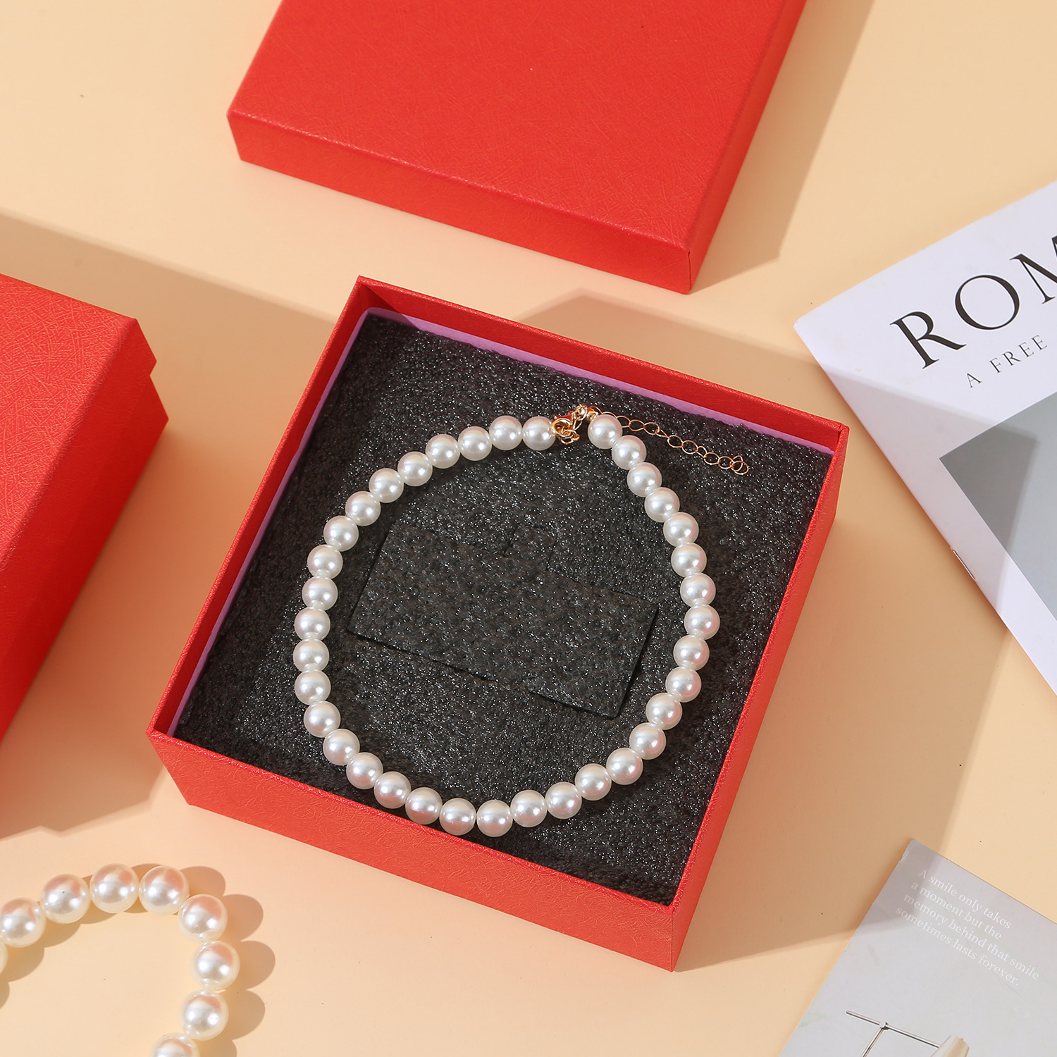 High-end watch jewelry box universal gift box earrings necklace jewelry storage box heaven and earth cover carton in stock