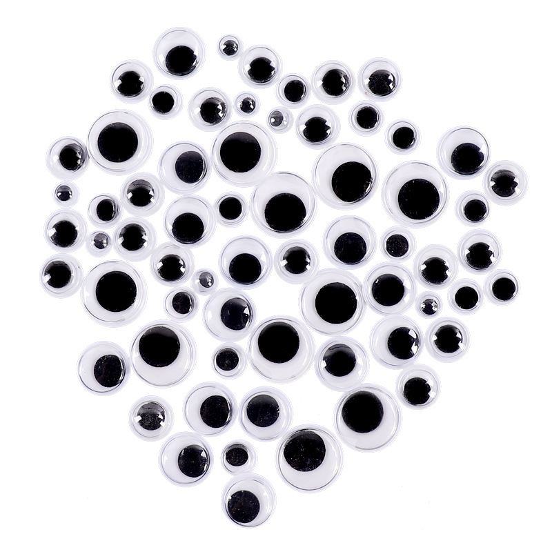 Picture of Children's Handmade Colorfulful Eye Stickers Kindergarten Art Materials DIY Accessories Animal Black and White Movable Eyeballs Small