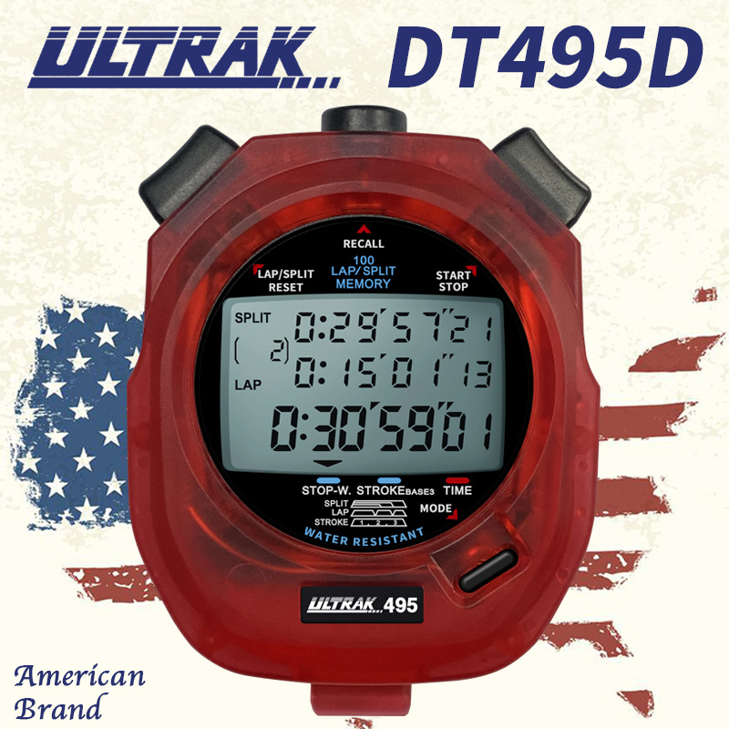 Picture of Electronic stopwatch DT495B Dingerzhi ULTRAK Osek 100 Channel 3 Row Display Timer Track and Field Training