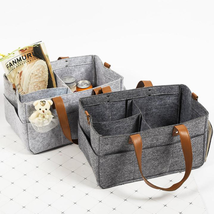 A variety of felt bedside finishing hanging bag diaper storage mother out portable multifunctional portable ladies bag