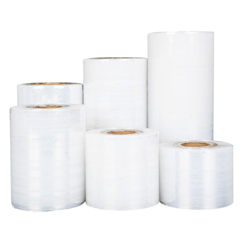 PE small Roll Wrapping Film vegetable wrapping film commercial small size takeaway packing box sealing plastic wrap packaging film