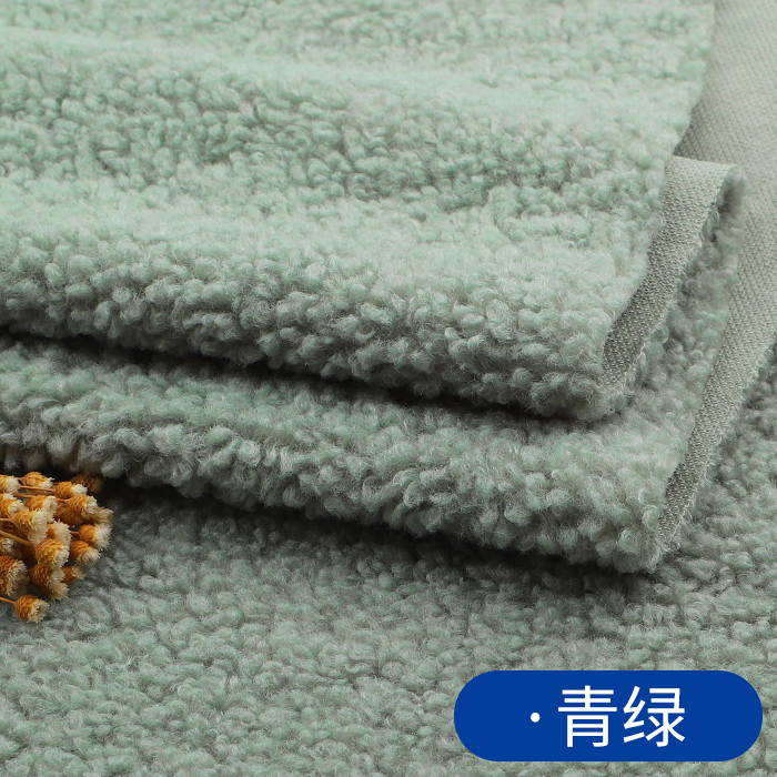 Picture of Thickened lamb wool fabric warm plush coral fleece handmade liner clothes coat doll fleece fabric