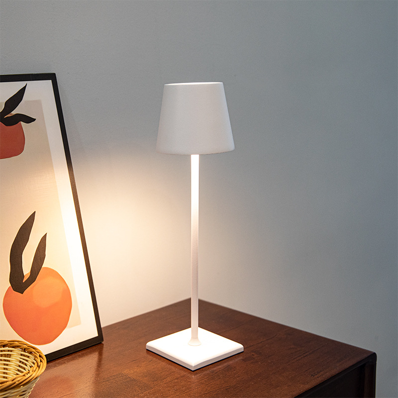 Picture of Nordic Cross-border Decorative Table Lamp Restaurant Cafe Bar Atmosphere Table Lamp Bedroom Bedside Rechargeable Table Lamp Nightlight