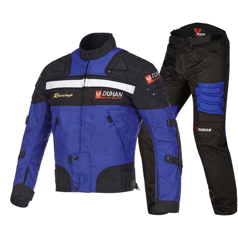 Duhan Winter Motorcycle Riding Suit Men's Trendy Suit Racing Motorcycle Jacket Waterproof Anti-drop Suit All Seasons Universal