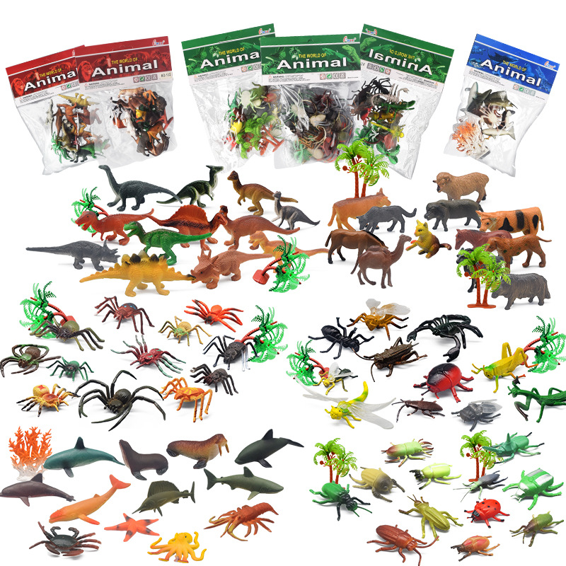 Picture of Cross-border dinosaur animal model simulation children's educational toys mini dinosaur expansion marine animal simulation toys