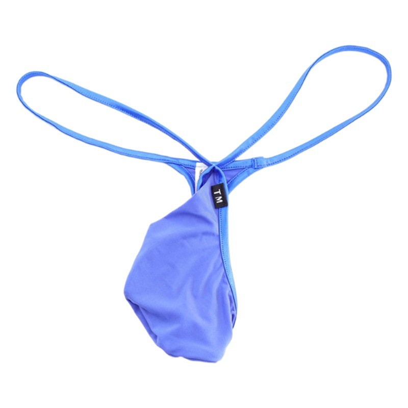 New men's single thong men's large bag fashion sexy nylon thin silky men's crotch protection sexy underwear