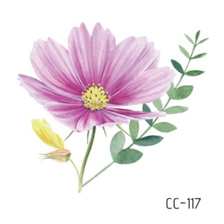 Picture of New waterproof flower tattoo stickers fashion small fresh face stickers fashion Photo Studio Art Stickers