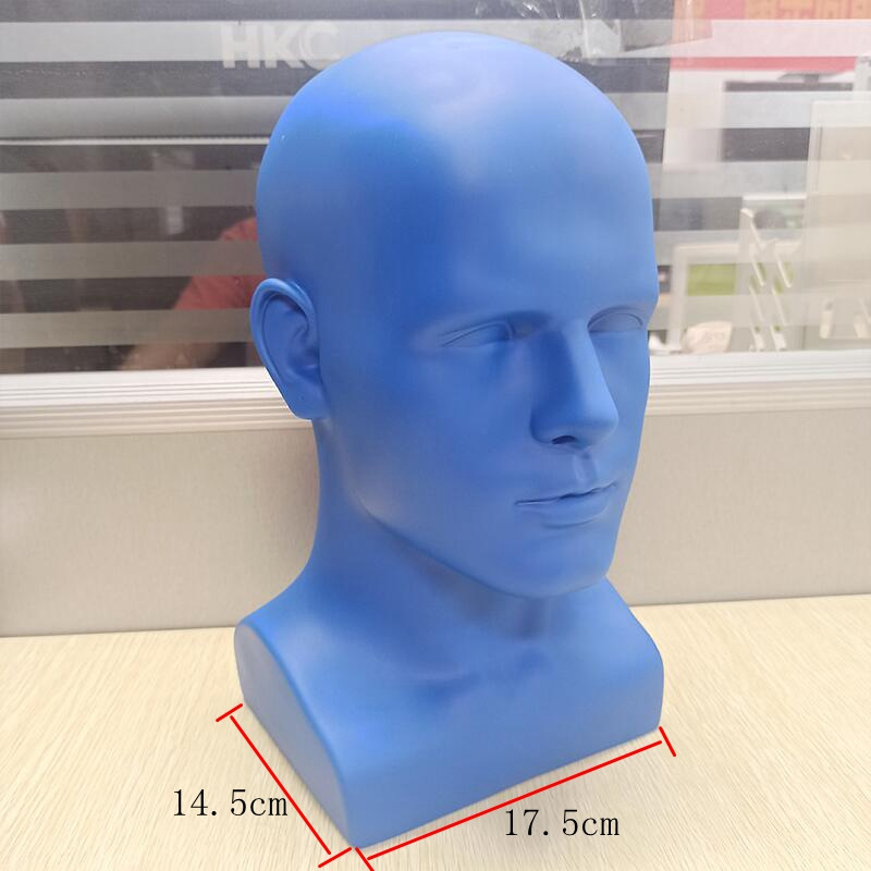 Picture of Wig Model Head Display Hat VR Glasses Men's Dummy Head Shopping Mall Shelf Swimming Goggles Display Model Head Model