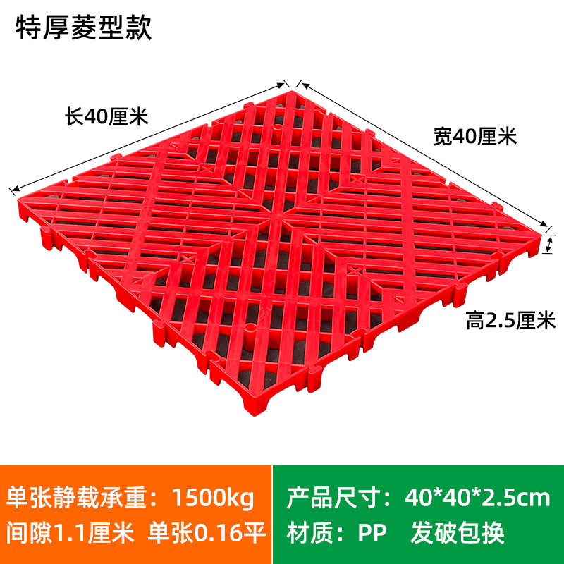 Picture of Moisture-proof board grid plastic pallet frozen warehouse floor logistics Moisture-proof pad warehouse board card board warehouse goods Moisture-proof pad
