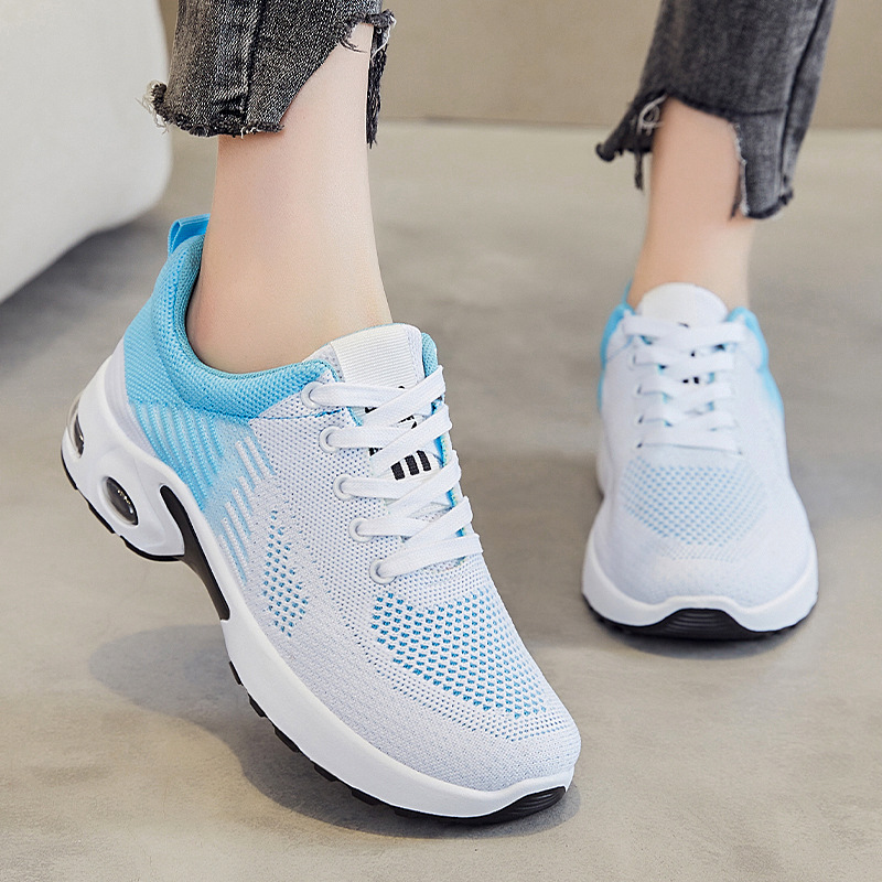 Picture of Sports Shoes for Women Summer New Mesh Fly Woven Breathable Women's Shoes Fashion Versatile Casual Shoes Women's Cross-Border Running Shoes