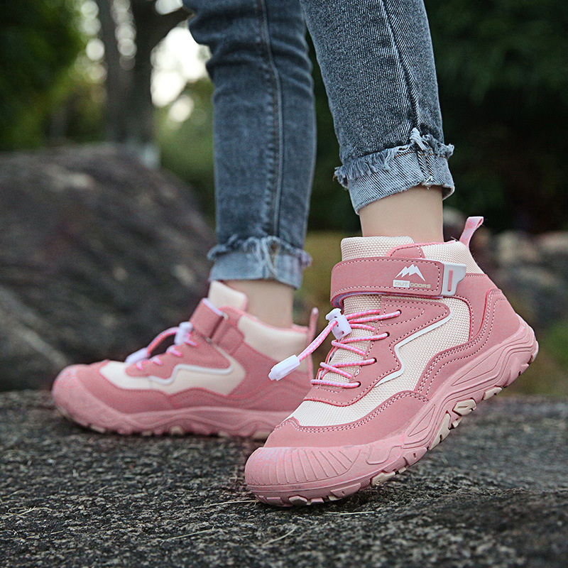 Picture of Cross-border Autumn and Spring New Casual Fashion Trend All-match Mid-help Outdoor Children's Mesh Shoes Casual Shoes Non-slip Children's Shoes