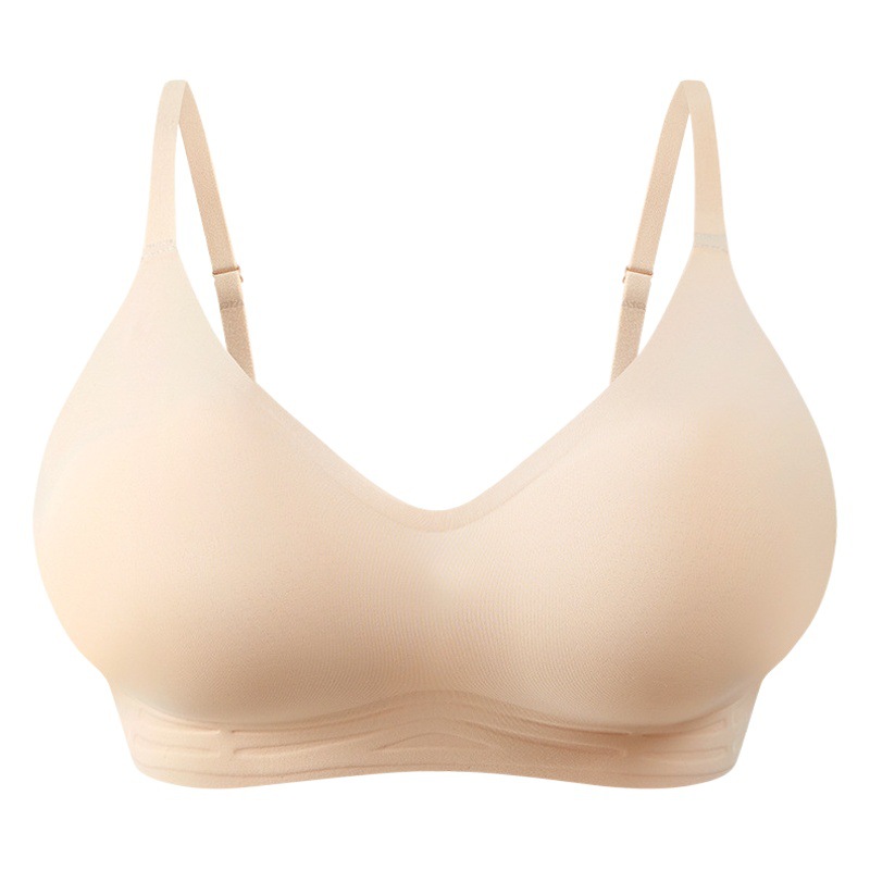 118 Extra-Expanded Cartoon Chest Small Chest Large Comfortable Traceless No-Rings Underwear Thickened Cup Breathable Push-up Bra for Women