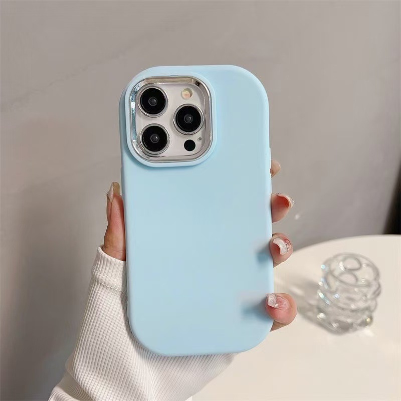 Picture of Solid Color Chubby Girl for Apple 16pro Phone Case New 15promax Electroplated 14/13/12 Drop-resistant 11x