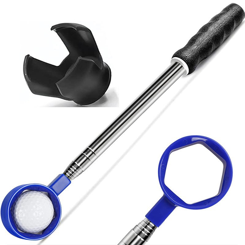9ft Golf Club Retractable Ball Scooper Golf Ball Pickup Tool
