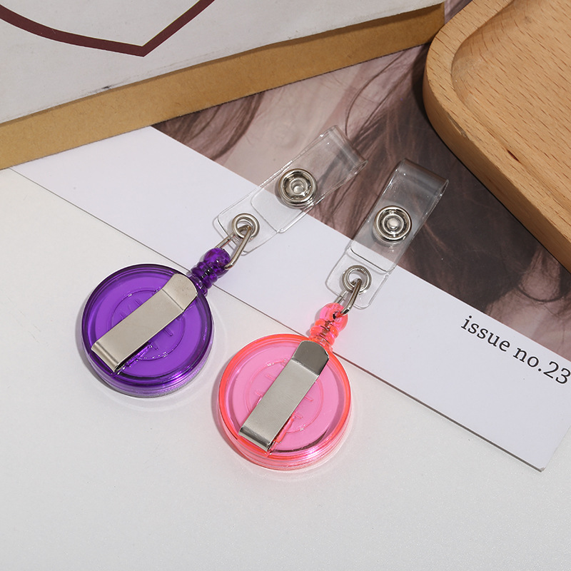 Picture of Transparent Easy Pull Buckle Outdoor Real Color Easy Pull Buckle Easy Pull Retractable Buckle Wire Puller ID Buckle