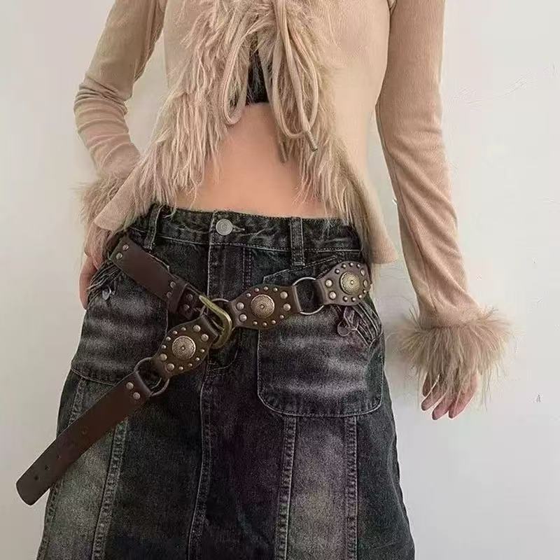 Metal Waist Chain Women's Trendy Pants Belt Chain Niche Fashion High-End Simple Versatile Skirt Accessory