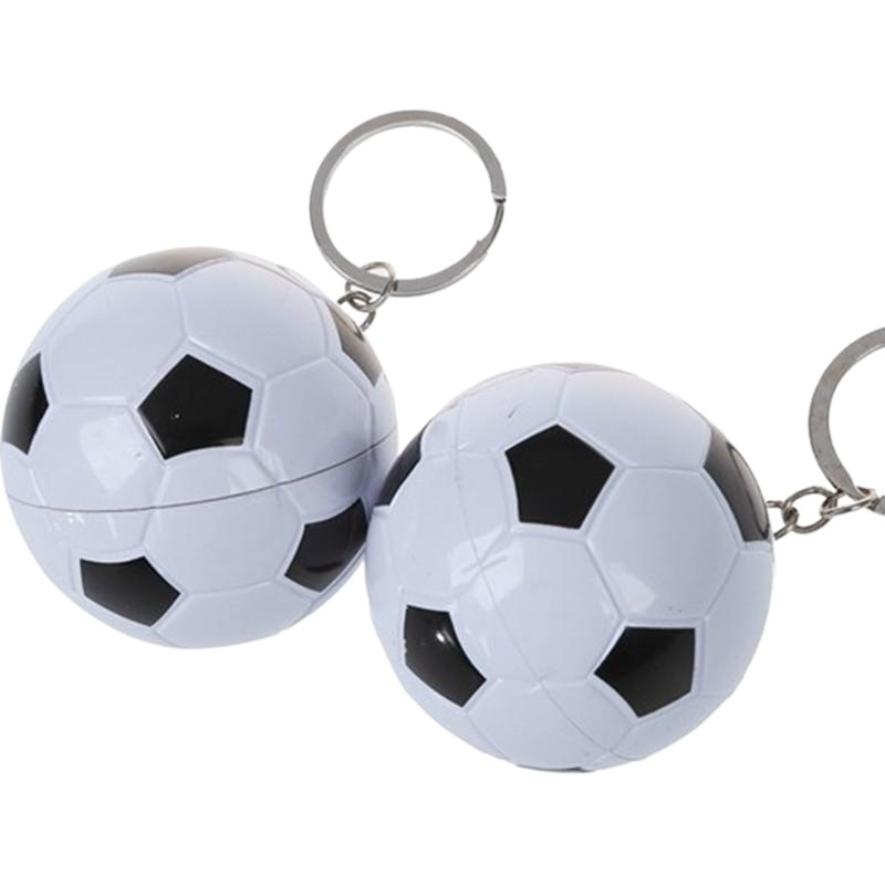 Creative cute football ballpoint pen 125 keychain portable mini retractable ballpoint pen