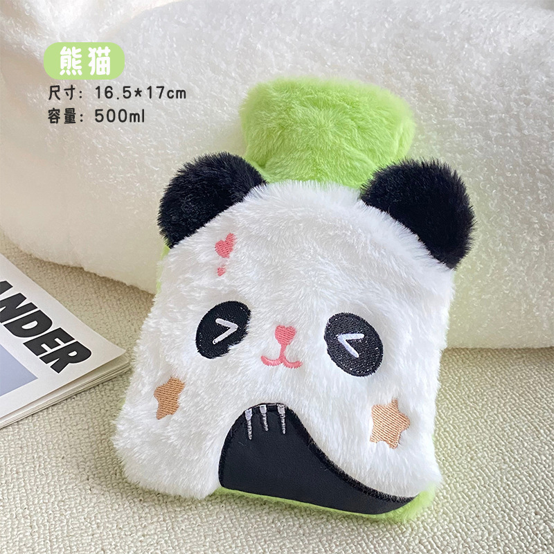 Picture of New Style Pocket Plush Hot Water Bag Cute Cartoon Water Injection Warm Water Bag Winter Winter Winter Winter Winter Winter Winter Winter Winter Winter Winter Winter Explosion-proof