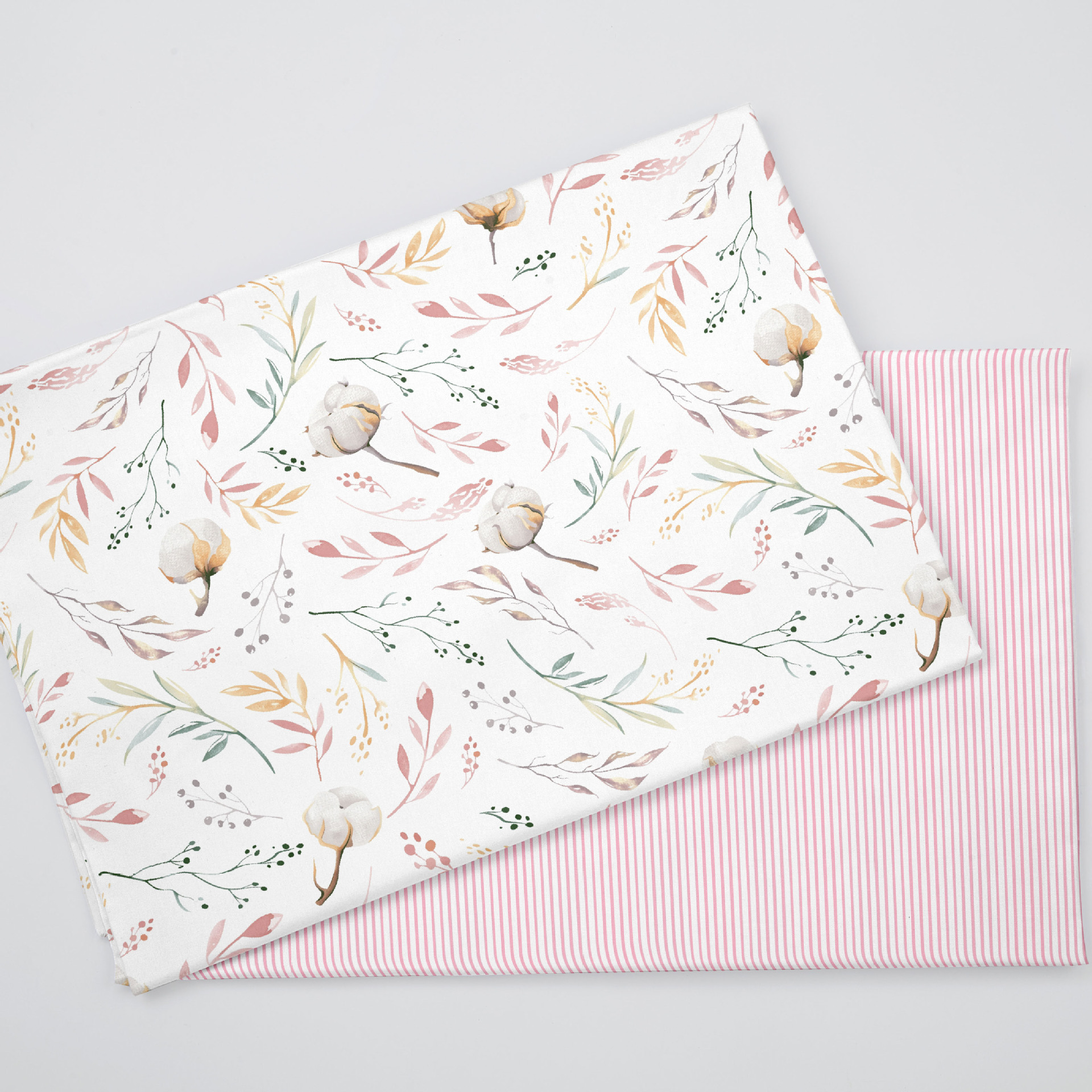 Wholesale Supply of 133*72 Twill Printed Fabric Cartoon Flower 40 Count Cotton Fabric 1.6m Width
