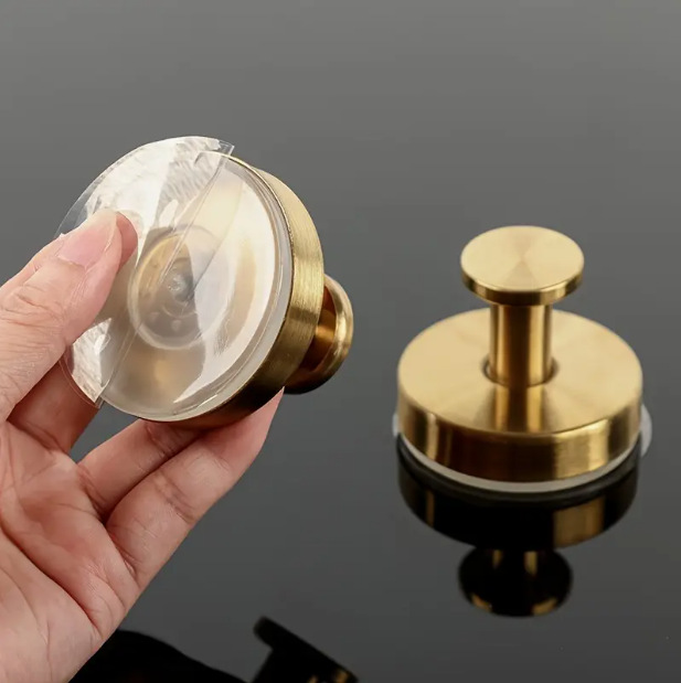 Picture of Cross-Border Stainless Steel Suction Cup Hooks, No-Drill, Traceless Vacuum Hooks for Kitchen and Bathroom, Simple Kitchen and Bathroom Hooks